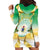 Cook Islands Christmas Hoodie Dress Seashell Santa Beach Vibes - Polynesian Pride
