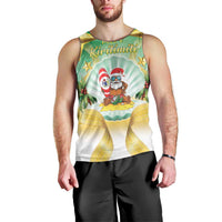 Cook Islands Christmas Men Tank Top Seashell Santa Beach Vibes - Polynesian Pride