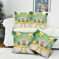Cook Islands Christmas Pillow Cover Seashell Santa Beach Vibes LT05 - Polynesian Pride