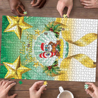 Cook Islands Christmas Puzzle Seashell Santa Beach Vibes - Polynesian Pride