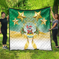 Cook Islands Christmas Quilt Seashell Santa Beach Vibes LT05 - Polynesian Pride