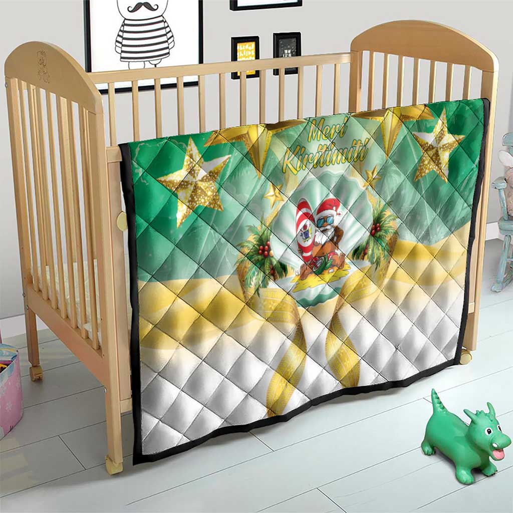 Cook Islands Christmas Quilt Seashell Santa Beach Vibes LT05 - Polynesian Pride