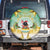 Cook Islands Christmas Spare Tire Cover Seashell Santa Beach Vibes - Polynesian Pride