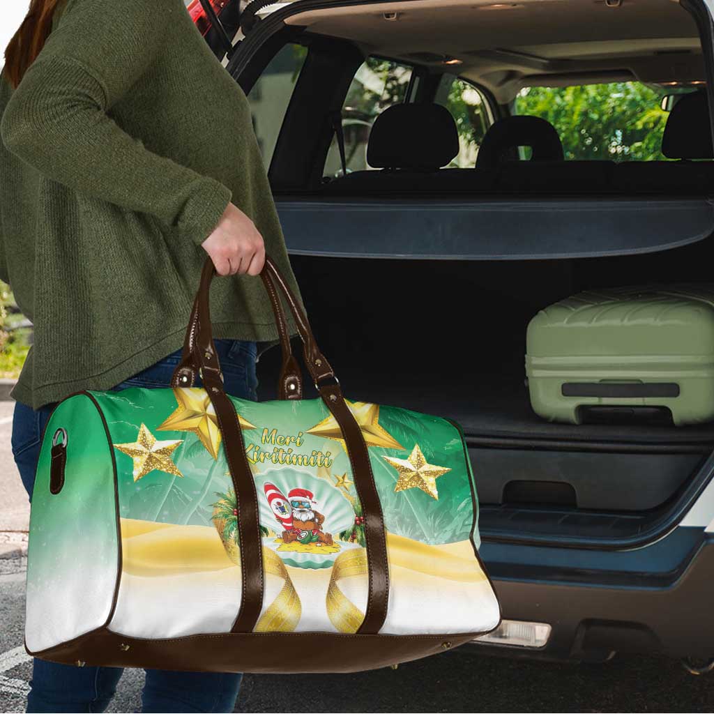 Cook Islands Christmas Travel Bag Seashell Santa Beach Vibes LT05 - Polynesian Pride