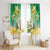 Cook Islands Christmas Window Curtain Seashell Santa Beach Vibes - Polynesian Pride
