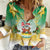 Cook Islands Christmas Women Casual Shirt Seashell Santa Beach Vibes - Polynesian Pride