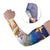 Marshall Islands Christmas Arm Sleeves Seashell Santa Beach Vibes - Polynesian Pride