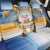 Marshall Islands Christmas Back Car Seat Cover Seashell Santa Beach Vibes - Polynesian Pride