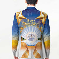 Marshall Islands Christmas Blazer Seashell Santa Beach Vibes LT05 - Polynesian Pride