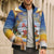 Marshall Islands Christmas Bomber Puffer Jacket Seashell Santa Beach Vibes - Polynesian Pride