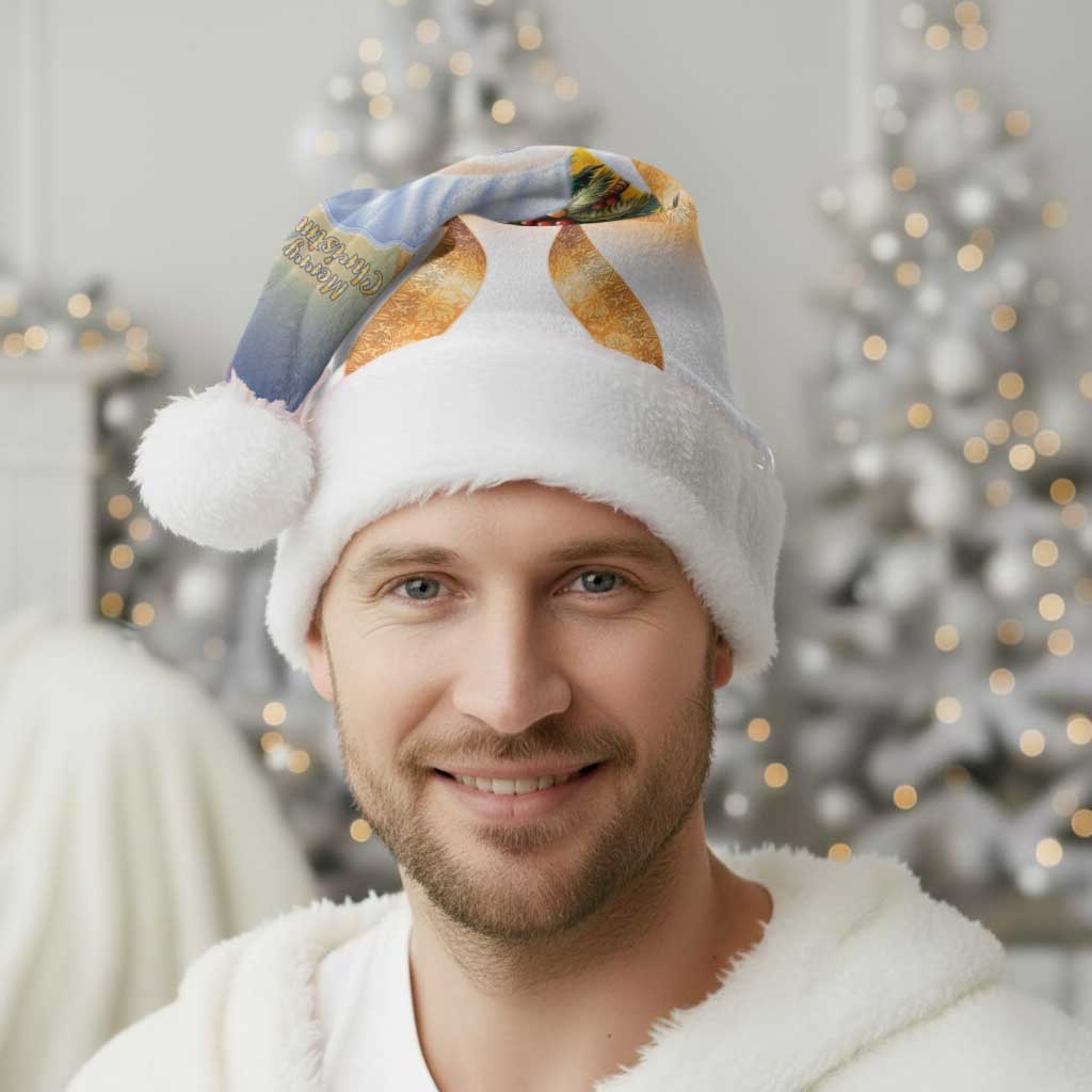 Marshall Islands Christmas Santa Hat Seashell Santa Beach Vibes - Polynesian Pride