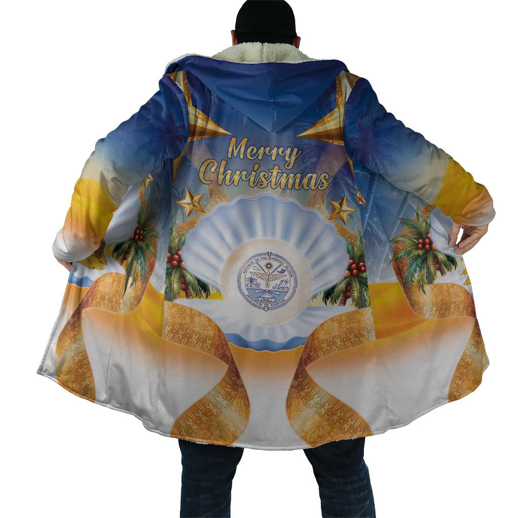 Marshall Islands Christmas Cloak Seashell Santa Beach Vibes LT05 - Polynesian Pride