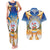Marshall Islands Christmas Couples Matching Tank Maxi Dress and Hawaiian Shirt Seashell Santa Beach Vibes - Polynesian Pride