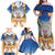 Marshall Islands Christmas Family Matching Off Shoulder Maxi Dress and Hawaiian Shirt Seashell Santa Beach Vibes - Polynesian Pride