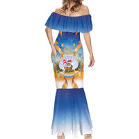 Marshall Islands Christmas Mermaid Dress Seashell Santa Beach Vibes LT05 - Polynesian Pride