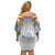 Marshall Islands Christmas Off Shoulder Short Dress Seashell Santa Beach Vibes - Polynesian Pride