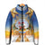 Marshall Islands Christmas Padded Jacket Seashell Santa Beach Vibes - Polynesian Pride