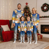 Marshall Islands Christmas Pajama Set Seashell Santa Beach Vibes - Polynesian Pride