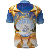 Marshall Islands Christmas Polo Shirt Seashell Santa Beach Vibes LT05 - Polynesian Pride