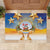 Marshall Islands Christmas Rubber Doormat Seashell Santa Beach Vibes - Polynesian Pride