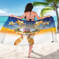 Marshall Islands Christmas Sarong Seashell Santa Beach Vibes LT05 - Polynesian Pride