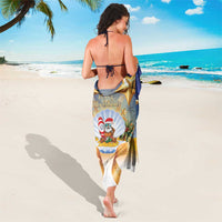 Marshall Islands Christmas Sarong Seashell Santa Beach Vibes LT05 - Polynesian Pride