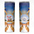 Marshall Islands Christmas Skinny Tumbler Seashell Santa Beach Vibes - Polynesian Pride