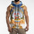 Marshall Islands Christmas Sleeveless Zip Hoodie Seashell Santa Beach Vibes - Polynesian Pride