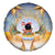 Marshall Islands Christmas Spare Tire Cover Seashell Santa Beach Vibes - Polynesian Pride