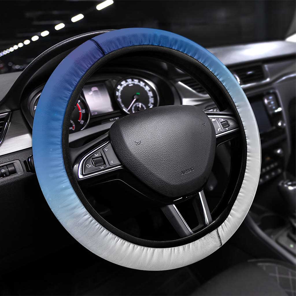 Marshall Islands Christmas Steering Wheel Cover Seashell Santa Beach Vibes - Polynesian Pride