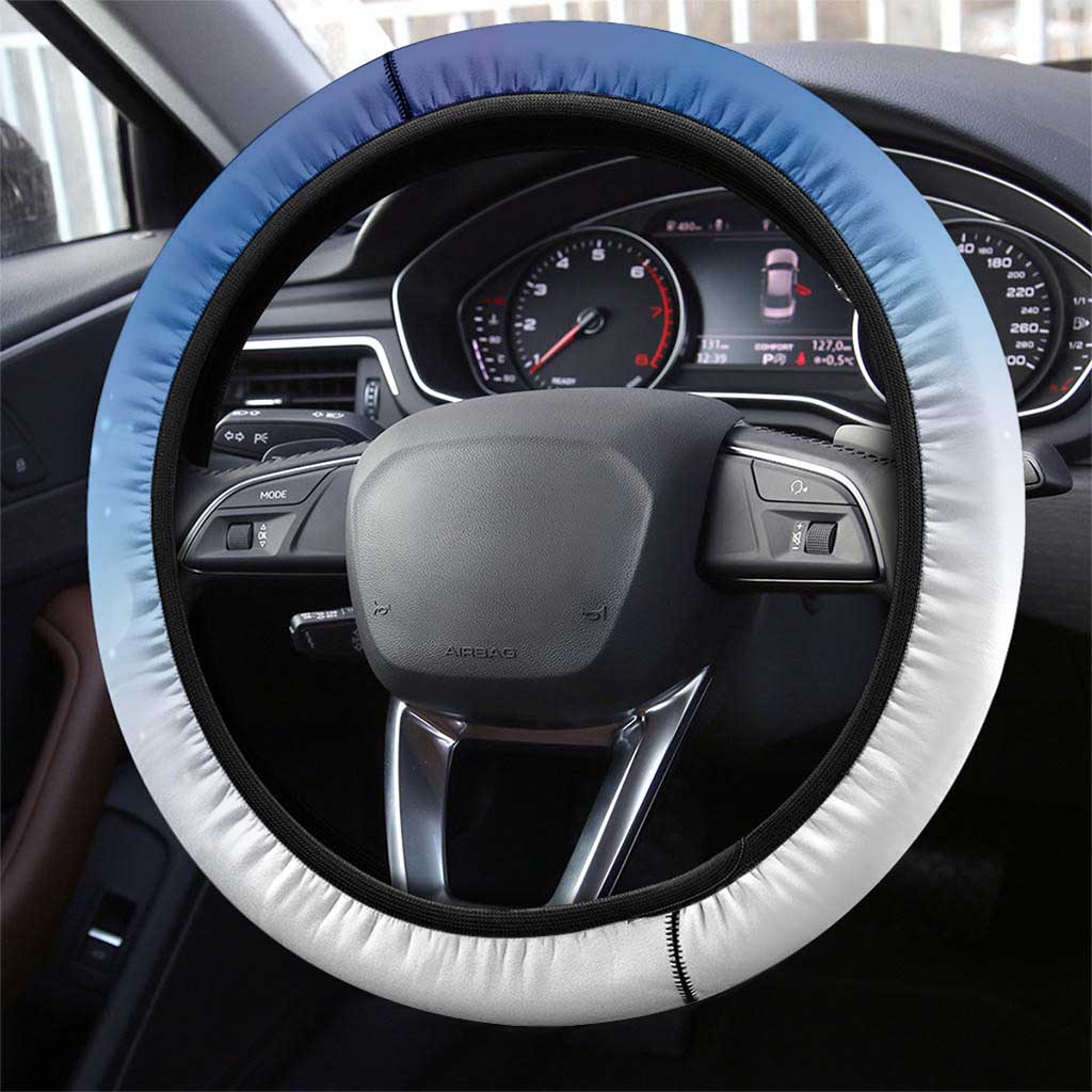 Marshall Islands Christmas Steering Wheel Cover Seashell Santa Beach Vibes - Polynesian Pride