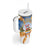 Marshall Islands Christmas Tumbler With Handle Seashell Santa Beach Vibes - Polynesian Pride