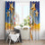 Marshall Islands Christmas Window Curtain Seashell Santa Beach Vibes - Polynesian Pride