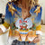 Marshall Islands Christmas Women Casual Shirt Seashell Santa Beach Vibes - Polynesian Pride