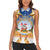 Marshall Islands Christmas Women Sleeveless Polo Shirt Seashell Santa Beach Vibes - Polynesian Pride