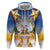 Marshall Islands Christmas Zip Hoodie Seashell Santa Beach Vibes - Polynesian Pride