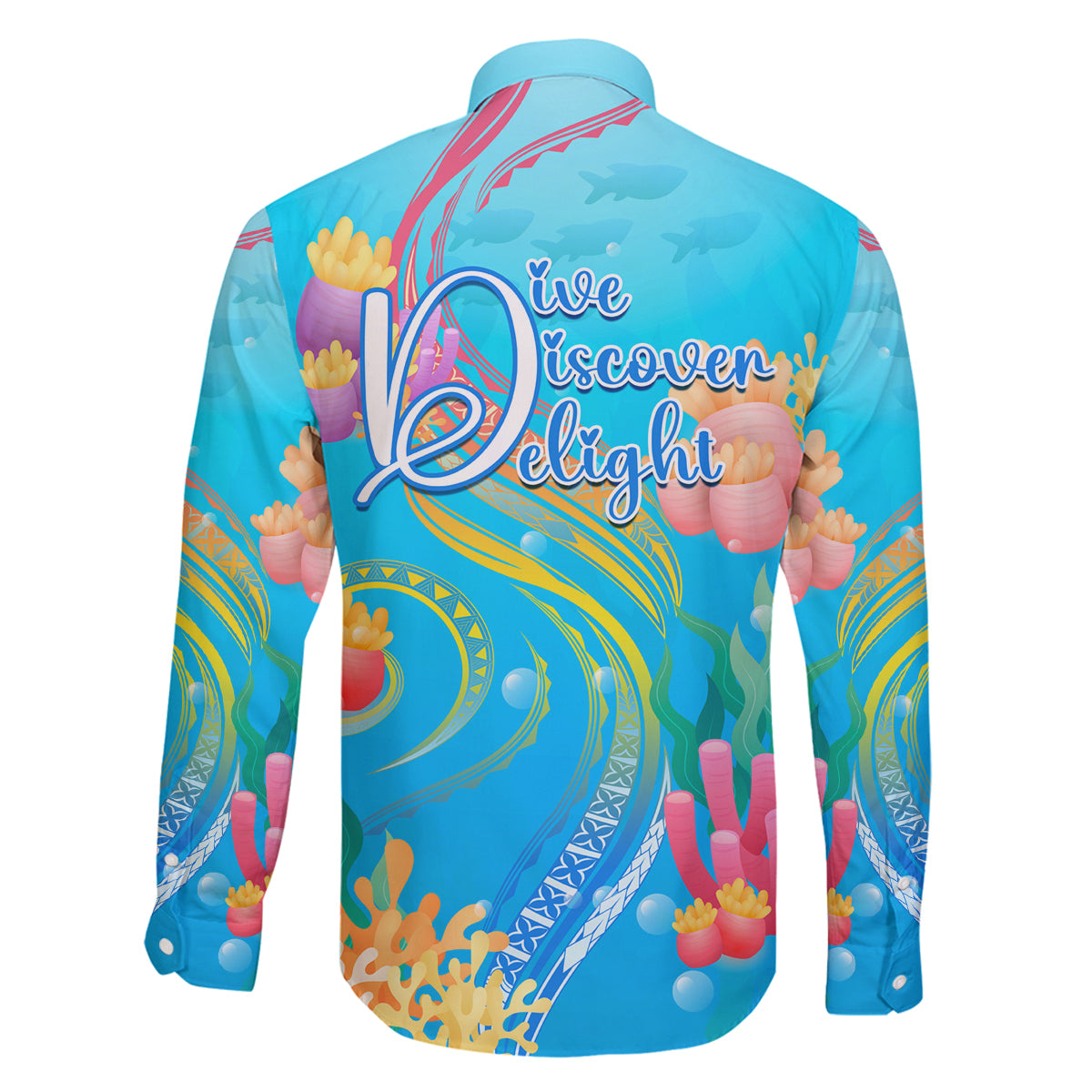 Under The Sea Scuba Diving Family Matching Off Shoulder Maxi Dress and Hawaiian Shirt Polynesian Pattern LT05 - Polynesian Pride