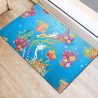 Under The Sea Scuba Diving Rubber Doormat Polynesian Pattern LT05 - Polynesian Pride