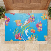 Under The Sea Scuba Diving Rubber Doormat Polynesian Pattern LT05 - Polynesian Pride
