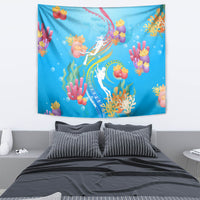 Under The Sea Scuba Diving Tapestry Polynesian Pattern LT05 - Polynesian Pride