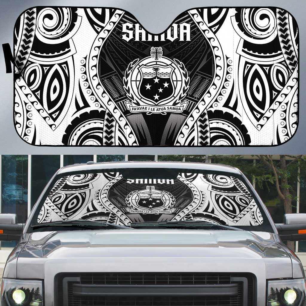 Remember Samoa Black Saturday Auto Sun Shade Samoa Mo Samoa - Polynesian Pride