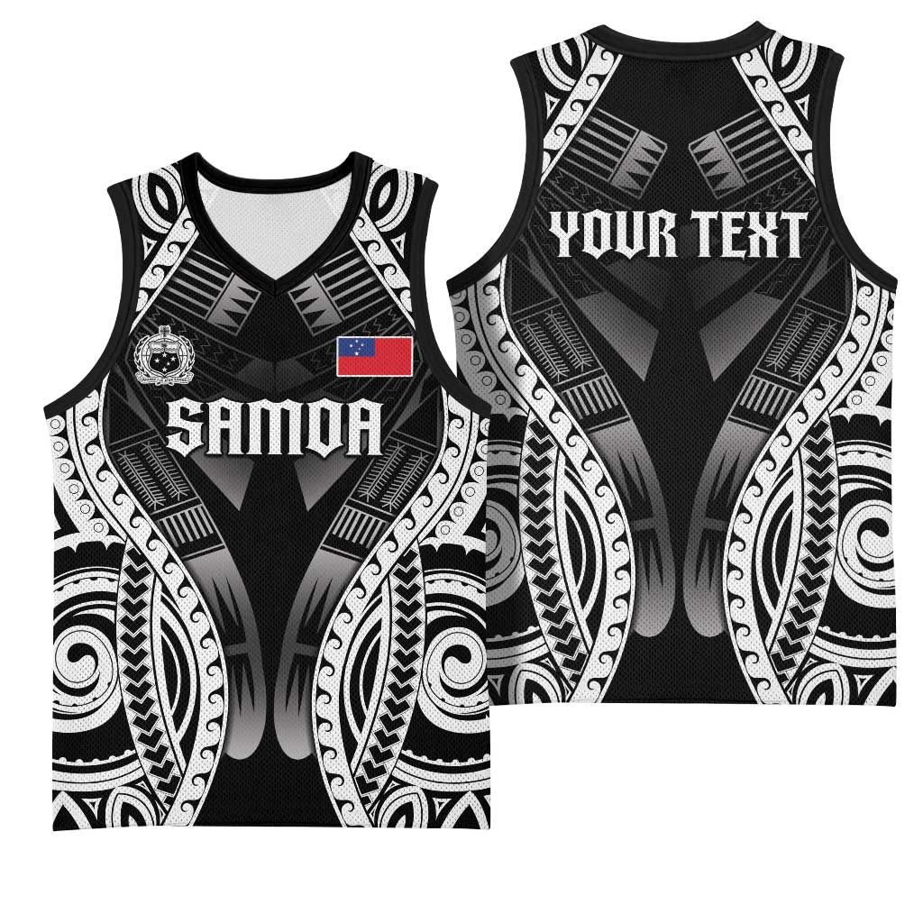 Personalised Remember Samoa Black Saturday Basketball Jersey Samoa Mo Samoa - Polynesian Pride