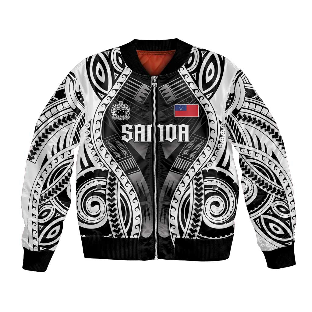 Personalised Remember Samoa Black Saturday Bomber Jacket Samoa Mo Samoa - Polynesian Pride