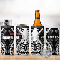 Personalised Remember Samoa Black Saturday 4 in 1 Can Cooler Tumbler Samoa Mo Samoa - Polynesian Pride
