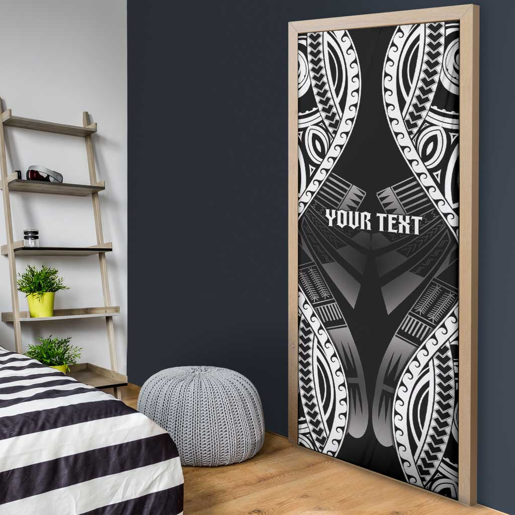 Personalised Remember Samoa Black Saturday Door Cover Samoa Mo Samoa - Polynesian Pride