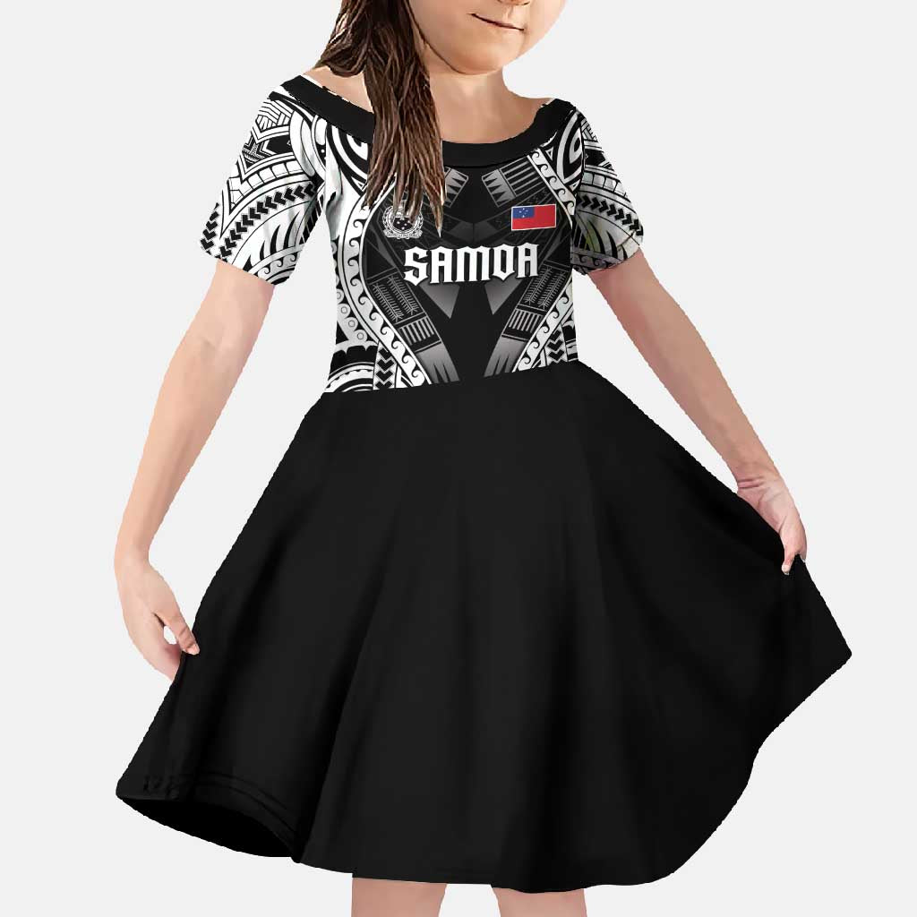 Personalised Remember Samoa Black Saturday Family Matching Off Shoulder Maxi Dress and Hawaiian Shirt Samoa Mo Samoa - Polynesian Pride