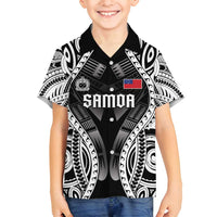 Personalised Remember Samoa Black Saturday Family Matching Off Shoulder Maxi Dress and Hawaiian Shirt Samoa Mo Samoa - Polynesian Pride