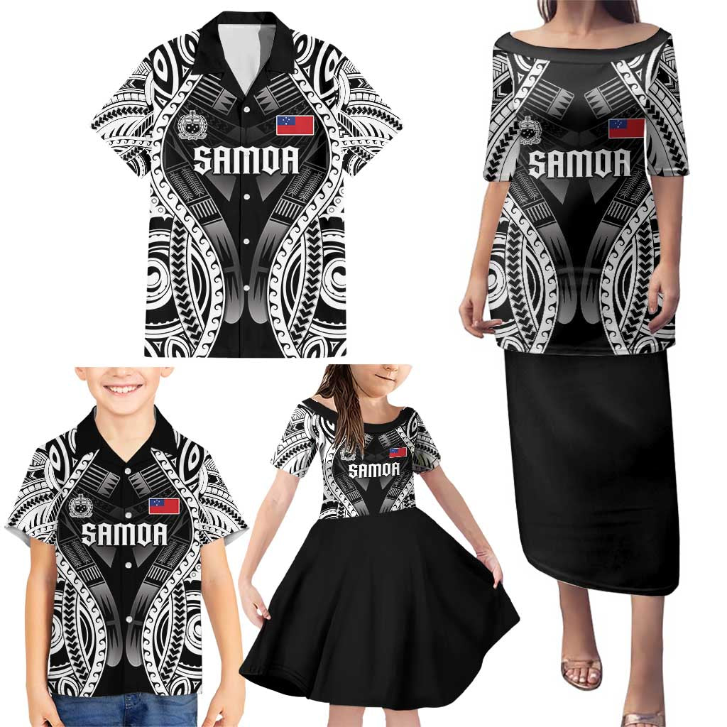 Personalised Remember Samoa Black Saturday Family Matching Puletasi and Hawaiian Shirt Samoa Mo Samoa - Polynesian Pride