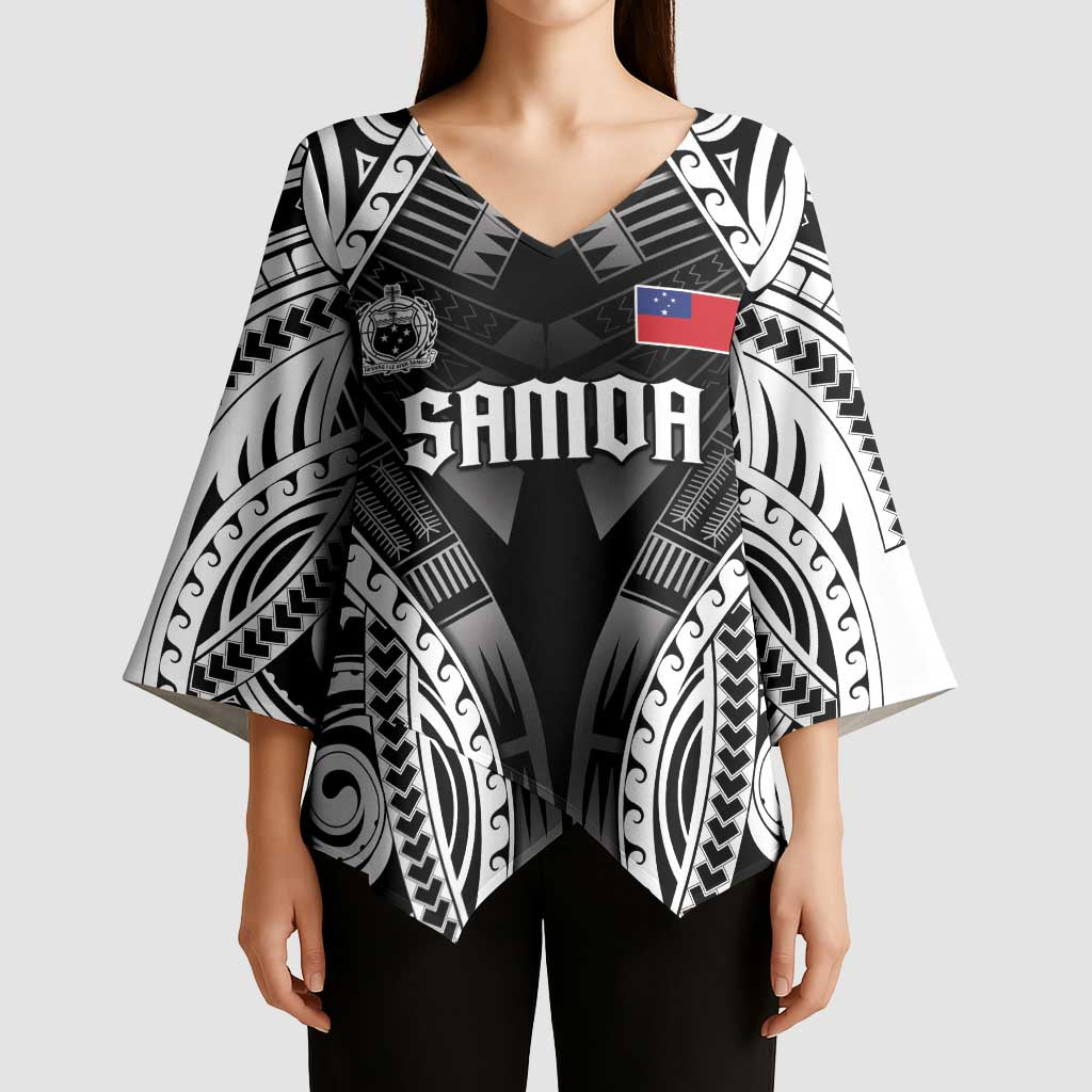 Personalised Remember Samoa Black Saturday Kimono Sleeve Blouse Samoa Mo Samoa - Polynesian Pride
