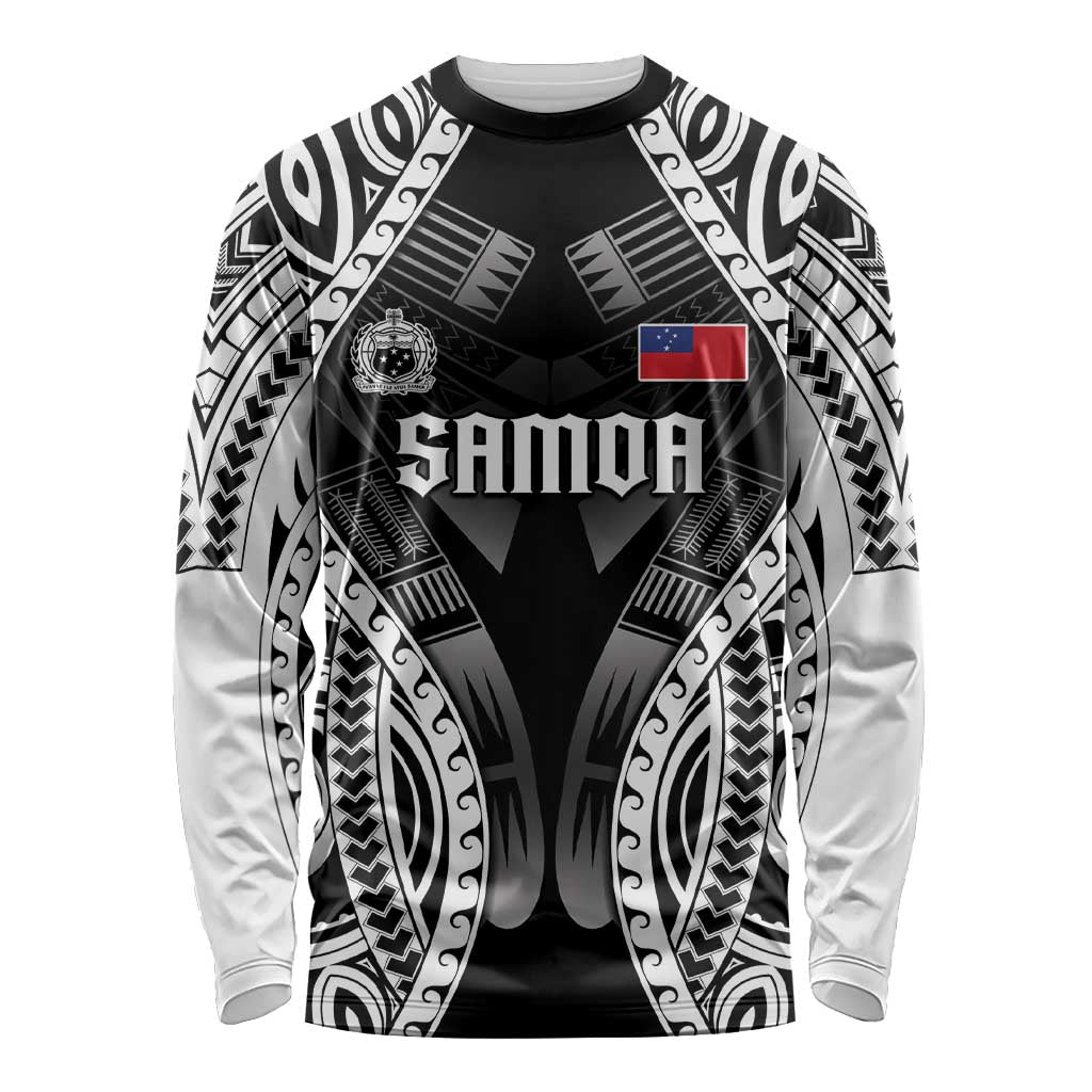 Personalised Remember Samoa Black Saturday Long Sleeve Shirt Samoa Mo Samoa - Polynesian Pride